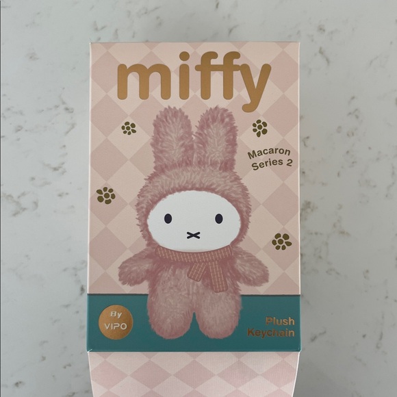 Miffy Macaron Plush Keychain Green By Vipo (series 2) - Picture 3 of 4